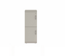 Prime™ 40"H Single Column Locker, Two Rows, 15"W x 18"D, Flat Metal Doors - Left Opening
