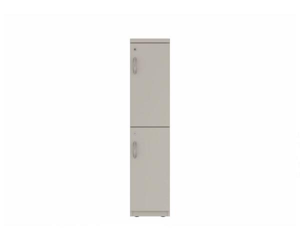 Prime™ 53.6"H Single Column Locker, Two Rows, 12"W x 18"D, Flat Metal Doors - Right Opening