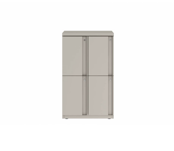 Prime™ 40"H Double Column Locker, Two Rows, 24"W x 18"D, Full Pull Doors - Left Opening