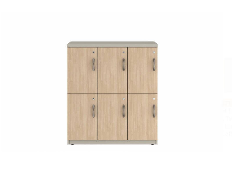 Prime™ 40"H Triple Column Locker, Two Rows, 36"W x 18"D, Laminate Doors - Left Opening