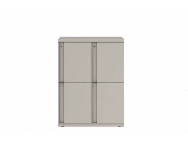 Prime™ 40"H Double Column Locker, Two Rows, 30"W x 18"D, Full Pull Doors - Right Opening