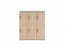 Prime™ 40"H Triple Column Locker, Two Rows, 36"W x 18"D, Laminate Doors - Right Opening