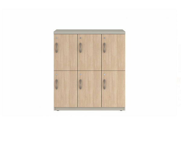 Prime™ 40"H Triple Column Locker, Two Rows, 36"W x 18"D, Laminate Doors - Right Opening