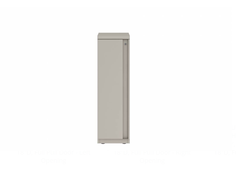Prime™ 40"H Single Column Locker, One Row, 12"W x 18"D, Full Pull Door - Left Opening