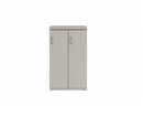 Prime™ 40"H Double Column Locker, One Row, 24"W x 18"D, Flat Metal Doors - Right Opening