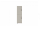 Prime™ 40"H Single Column Locker, Two Rows, 12"W x 18"D, Flat Metal Doors - Left Opening