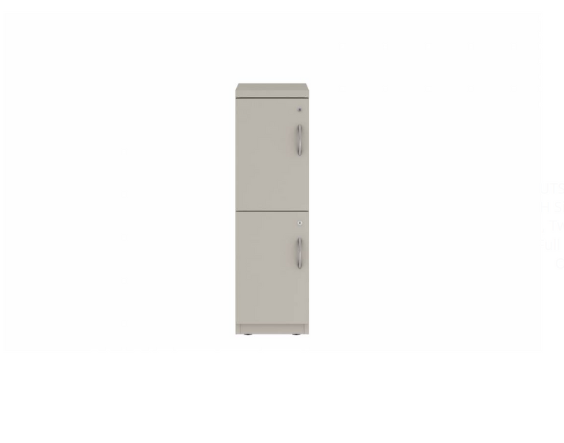 Prime™ 40"H Single Column Locker, Two Rows, 12"W x 18"D, Flat Metal Doors - Left Opening