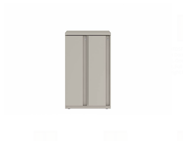Prime™ 40"H Double Column Locker, One Row, 24"W x 18"D, Full Pull Doors - Left Opening