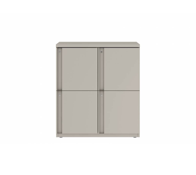 Prime™ 40"H Double Column Locker, Two Rows, 36"W x 18"D, Full Pull Doors - Right Opening