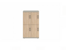 Prime™ 40"H Double Column Locker, Two Rows, 24"W x 18"D, Laminate Doors - Left Opening