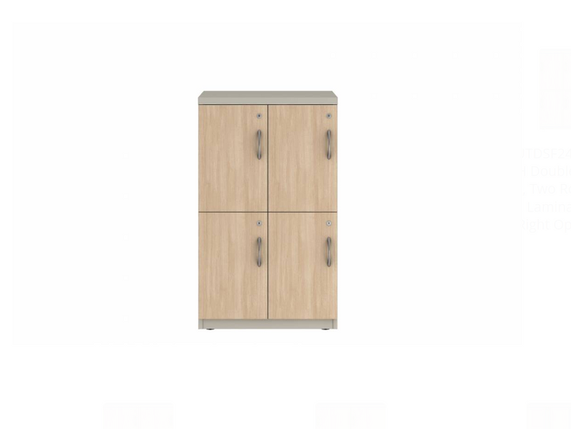 Prime™ 40"H Double Column Locker, Two Rows, 24"W x 18"D, Laminate Doors - Left Opening