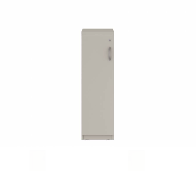 Prime™ 40"H Single Column Locker, One Row, 12"W x 18"D, Flat Metal Door - Left Opening