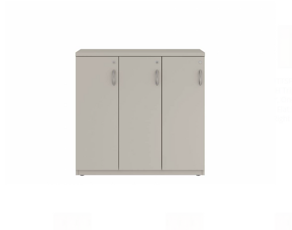 Prime™ 40"H Triple Column Locker, One Row, 42"W x 18"D, Flat Metal Doors - Left Opening