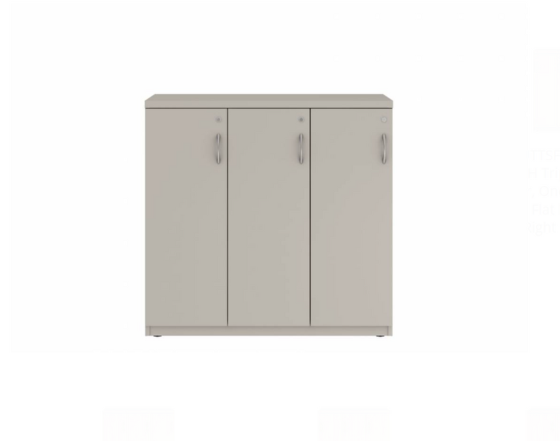 Prime™ 40"H Triple Column Locker, One Row, 42"W x 18"D, Flat Metal Doors - Left Opening