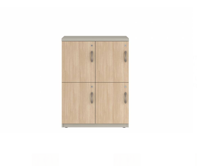 Prime™ 40"H Double Column Locker, Two Rows, 30"W x 18"D, Laminate Doors - Left Opening
