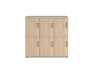 Prime™ 40"H Triple Column Locker, Two Rows, 42"W x 18"D, Laminate Doors - Left Opening