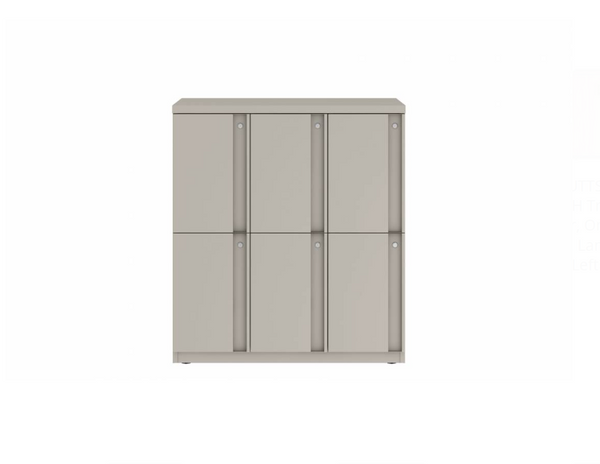 Prime™ 40"H Triple Column Locker, Two Rows, 36"W x 18"D, Full Pull Doors - Left Opening