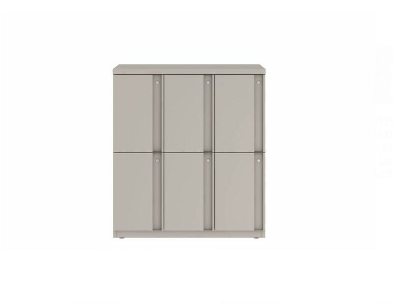 Prime™ 40"H Triple Column Locker, Two Rows, 36"W x 18"D, Full Pull Doors - Left Opening
