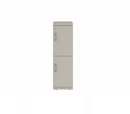 Prime™ 40"H Single Column Locker, Two Rows, 12"W x 18"D, Flat Metal Doors - Right Opening