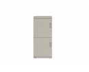 Prime™ 40"H Single Column Locker, Two Rows, 18"W x 18"D, Flat Metal Doors - Left Opening