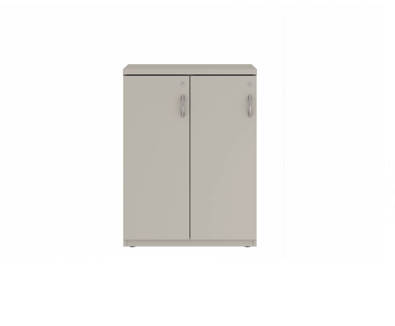 Prime™ 40"H Double Column Locker, One Row, 30"W x 18"D, Flat Metal Doors - Left Opening