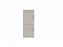 Prime™ 35.2"H Single Column Locker, Two Rows, 15"W x 18"D, Flat Metal Doors - Left Opening