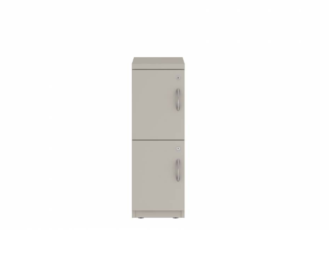 Prime™ 35.2"H Single Column Locker, Two Rows, 12"W x 18"D, Flat Metal Doors - Left Opening