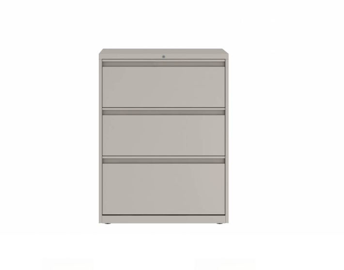 Prime™ 39.2"H Three Drawer Lateral Filing Cabinet, 30"W x 18"D - Fixed Front
