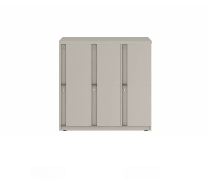 Prime™ 35.2"H Triple Column Locker, Two Rows, 36"W x 18"D, Full Pull Doors - Right Opening