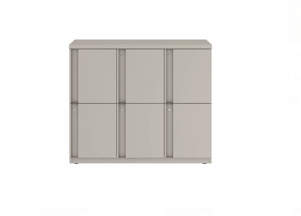 Prime™ 35.2"H Triple Column Locker, Two Rows, 42"W x 18"D, Full Pull Doors - Right Opening