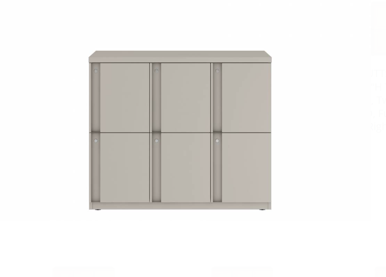 Prime™ 35.2"H Triple Column Locker, Two Rows, 42"W x 18"D, Full Pull Doors - Right Opening