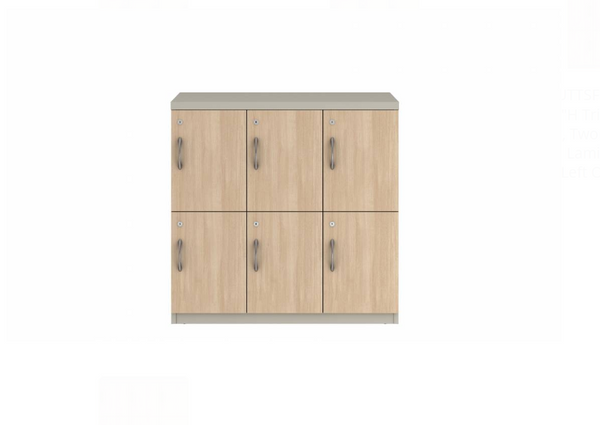 Prime™ 35.2"H Triple Column Locker, Two Rows, 36"W x 18"D, Laminate Doors - Right Opening