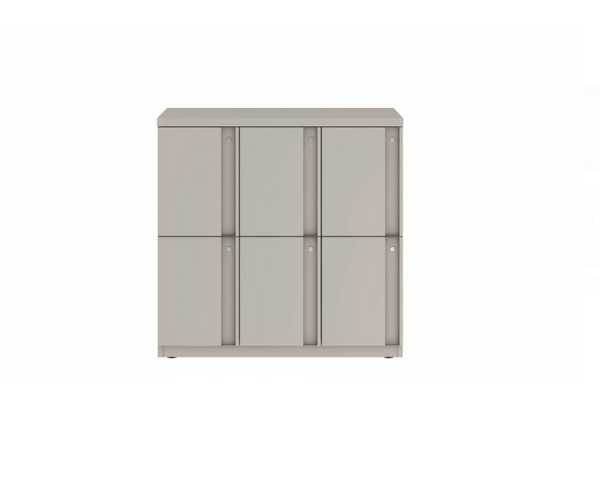 Prime™ 35.2"H Triple Column Locker, Two Rows, 36"W x 18"D, Full Pull Doors - Left Opening