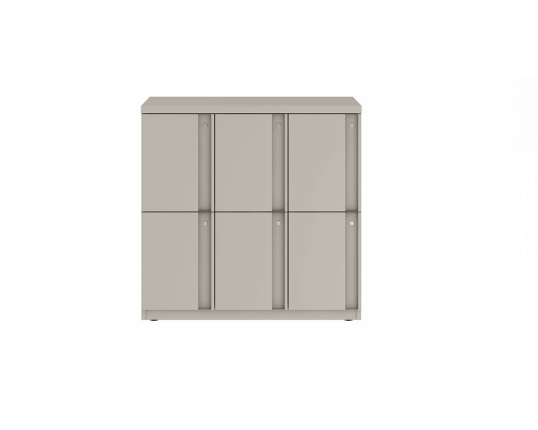 Prime™ 35.2"H Triple Column Locker, Two Rows, 36"W x 18"D, Full Pull Doors - Left Opening