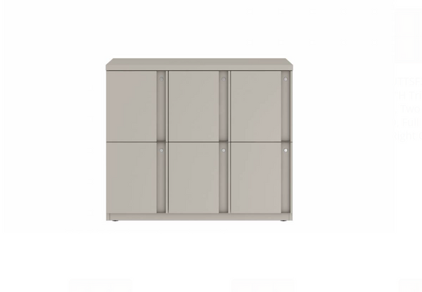 Prime™ 35.2"H Triple Column Locker, Two Rows, 42"W x 18"D, Full Pull Doors - Left Opening