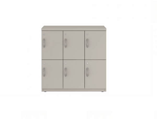 Prime™ 35.2"H Triple Column Locker, Two Rows, 36"W x 18"D, Flat Metal Doors - Right Opening