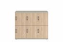 Prime™ 35.2"H Triple Column Locker, Two Rows, 42"W x 18"D, Laminate Doors - Right Opening