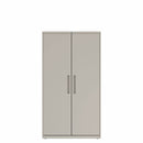 Prime™ 65.6"H Wardrobe Cabinet, 36"W x 18"D - Full Width Shelf & Center Divider, Shelving - Left, Wardrobe - Right