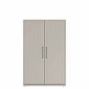 Prime™ 65.6"H Wardrobe Cabinet, 42"W x 18"D - Full Width Shelf & Center Divider, Shelving - Left, Wardrobe - Right