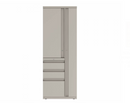 Prime™ 65.6"H Personal Storage Tower, Box/Box/File - Left, Wardrobe - Right