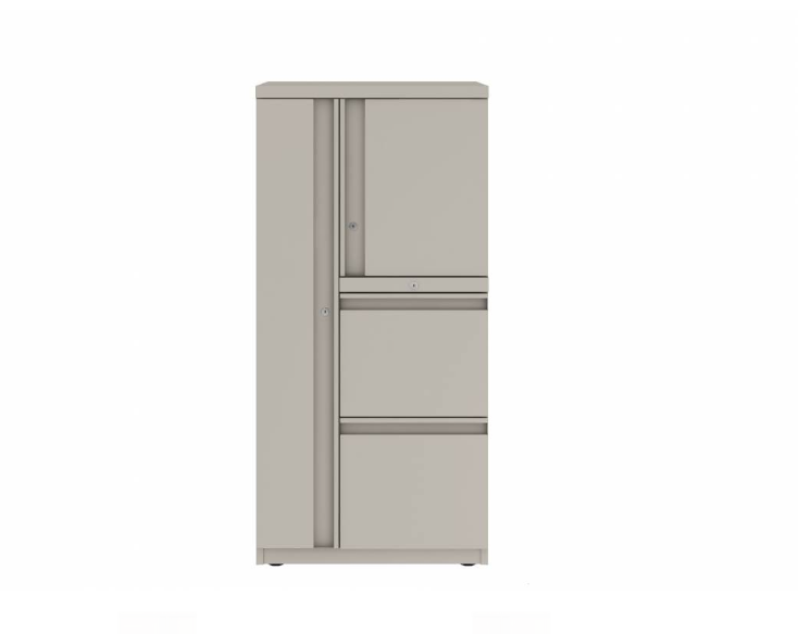 Prime™ 49.6"H Personal Tower, Wardrobe - Left, File/File - Right