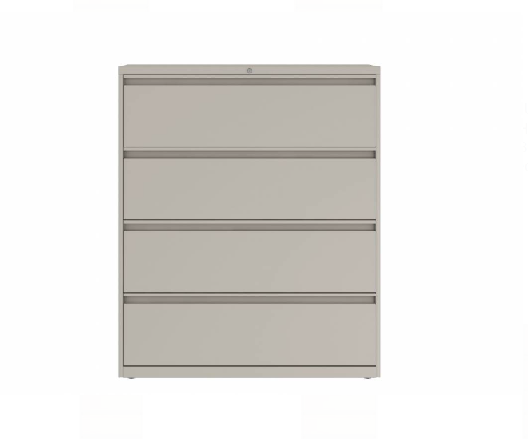 Prime™ 49.6"H Four Drawer Lateral Filing Cabinet, 42"W x 18"D - Fixed Front