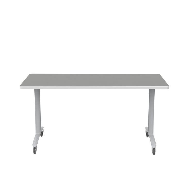 Rumba 60x24" Fixed Base Table T-Leg Caster