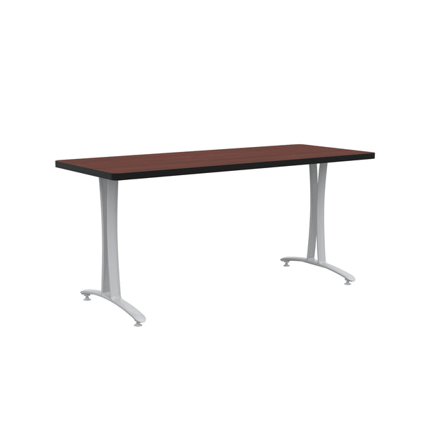 Rumba 60x24" Fixed Base Table T-Leg Glide