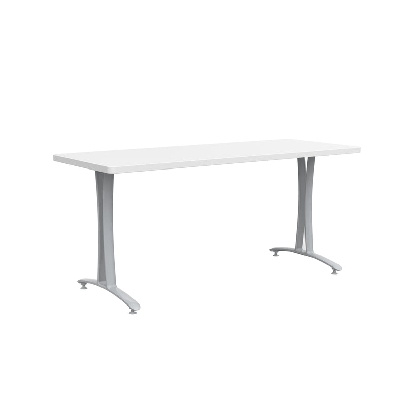 Rumba 60x24" Fixed Base Table T-Leg Glide