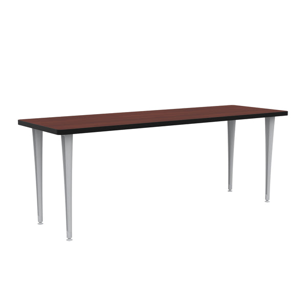 Rumba 72x24" Fixed Base Table Post-Leg Glide