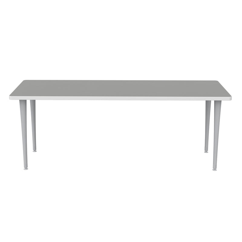 Rumba 72x24" Fixed Base Table Post-Leg Glide