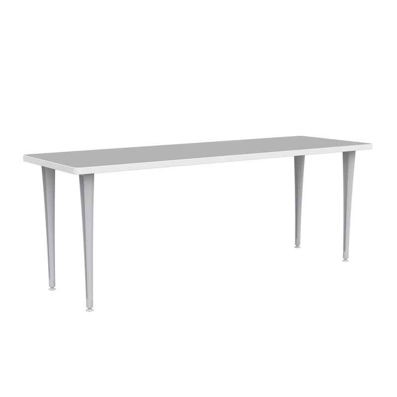 Rumba 72x24" Fixed Base Table Post-Leg Glide