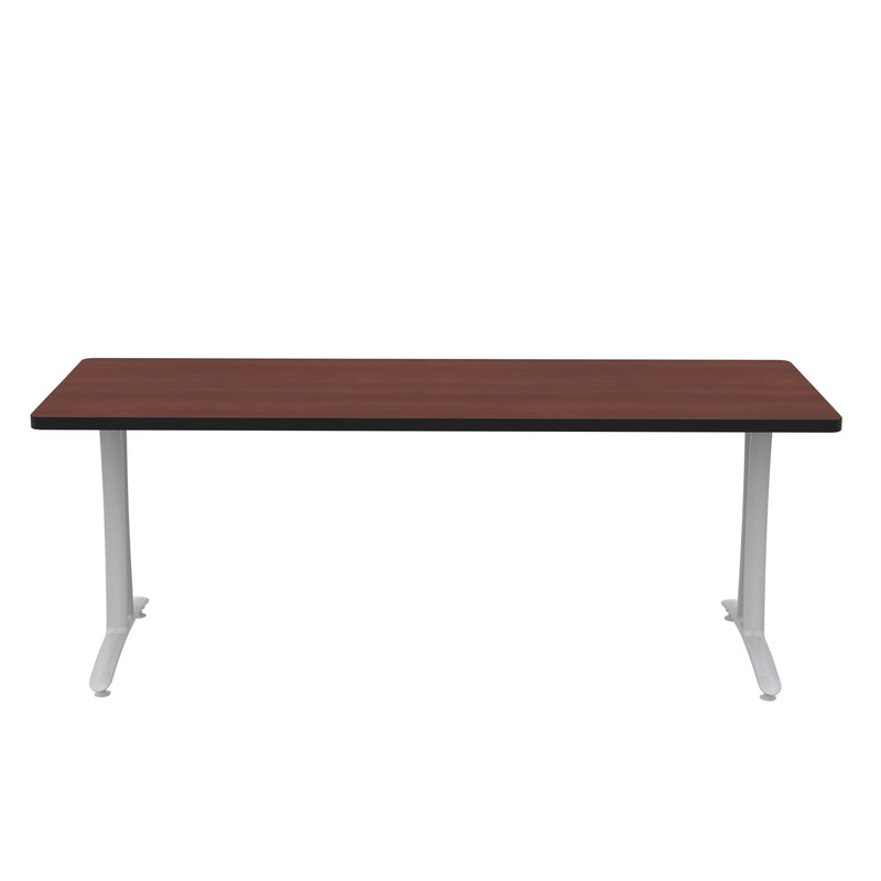 Rumba 72x24" Fixed Base Table T-Leg Glide