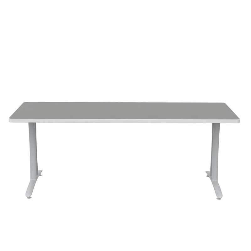 Rumba 72x24" Fixed Base Table T-Leg Glide